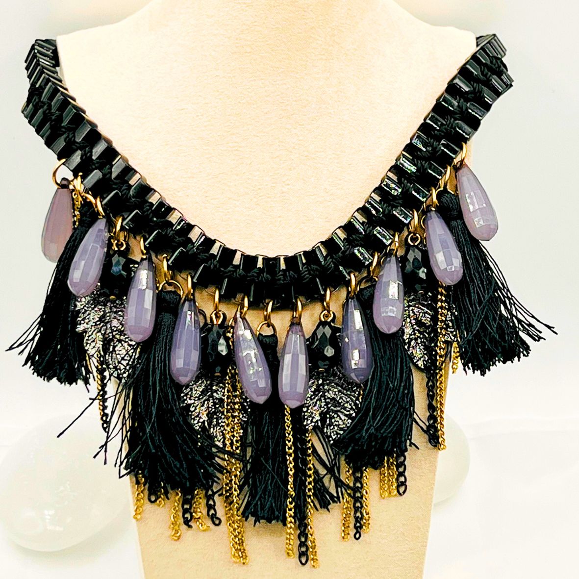 Neferu Dangles Statement Necklace